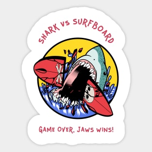 Shark attack Sticker